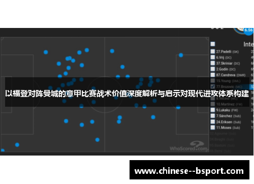 以福登对阵曼城的意甲比赛战术价值深度解析与启示对现代进攻体系构建